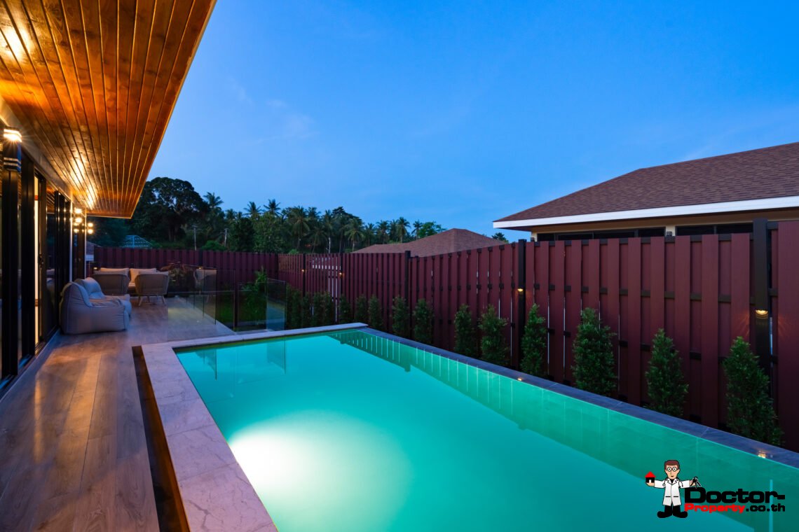 New 3 Bedroom Pool Villa in Bo Phut, Koh Samui – For Sale